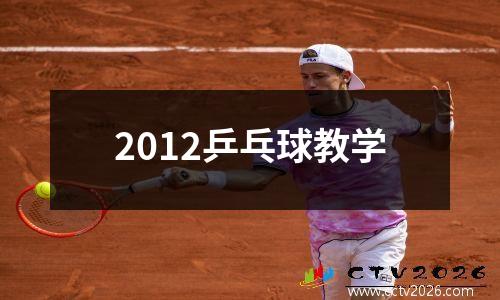 2012乒乓球教学