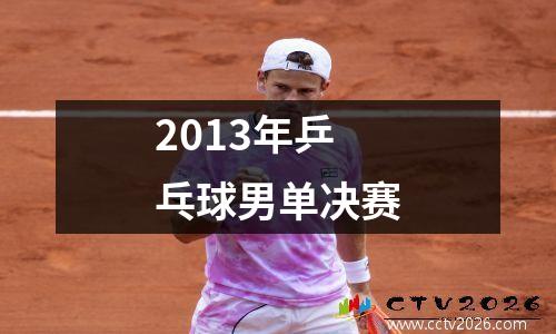 2013年乒乓球男单决赛
