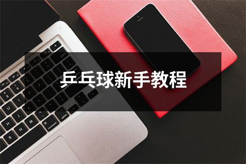乒乓球新手教程