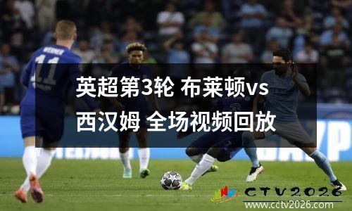 英超第3轮 布莱顿vs西汉姆 全场视频回放