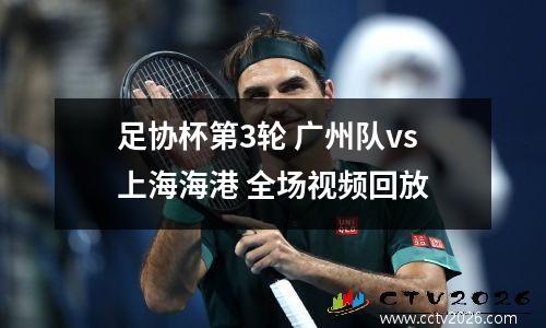 足协杯第3轮 广州队vs上海海港 全场视频回放