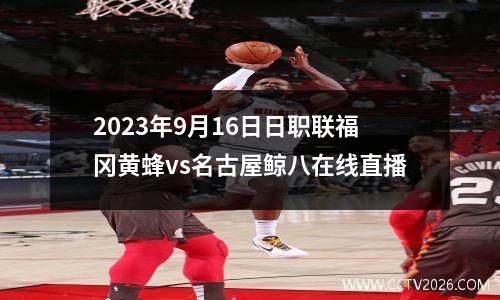 2023年9月16日日职联福冈黄蜂vs名古屋鲸八在线直播