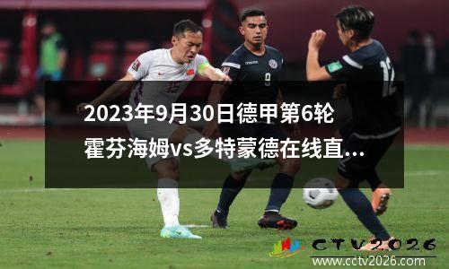 2023年9月30日德甲第6轮霍芬海姆vs多特蒙德在线直播
