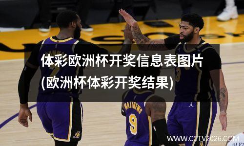 体彩欧洲杯开奖信息表图片(欧洲杯体彩开奖结果)