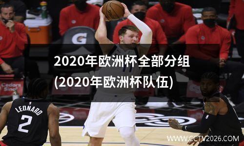 2020年欧洲杯全部分组(2020年欧洲杯队伍)