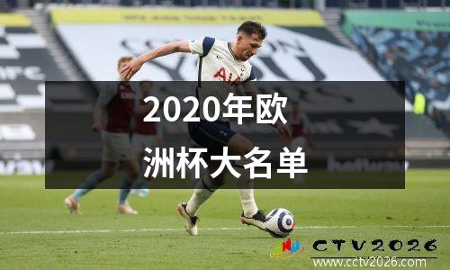 2020年欧洲杯大名单