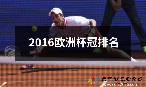 2016欧洲杯冠排名