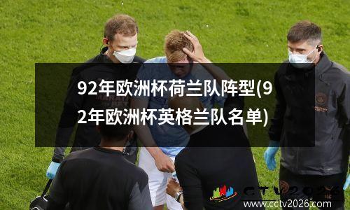 92年欧洲杯荷兰队阵型(92年欧洲杯英格兰队名单)
