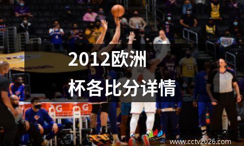 2012欧洲杯各比分详情
