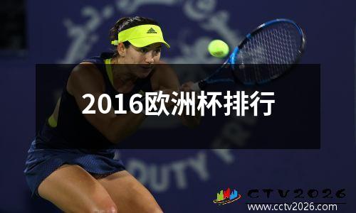 2016欧洲杯排行