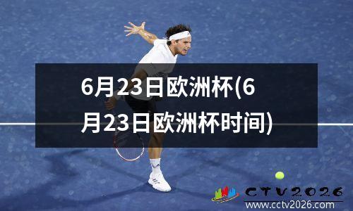 6月23日欧洲杯(6月23日欧洲杯时间)