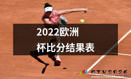 2022欧洲杯比分结果表