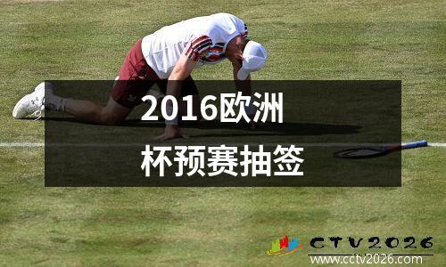 2016欧洲杯预赛抽签