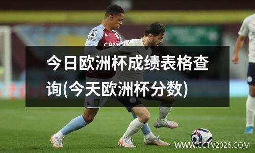 今日欧洲杯成绩表格查询(今天欧洲杯分数)