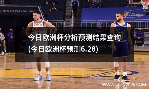 今日欧洲杯分析预测结果查询(今日欧洲杯预测6.28)