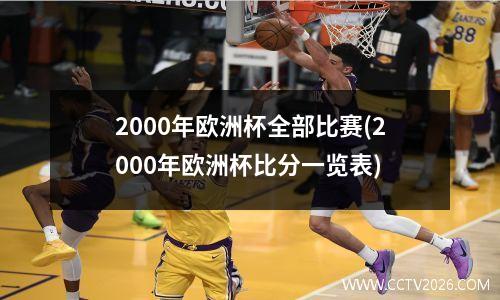 2000年欧洲杯全部比赛(2000年欧洲杯比分一览表)