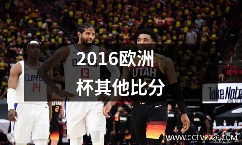 2016欧洲杯其他比分