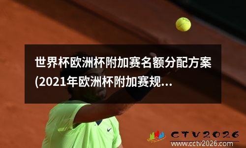 世界杯欧洲杯附加赛名额分配方案(2021年欧洲杯附加赛规则)
