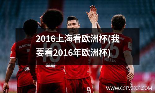 2016上海看欧洲杯(我要看2016年欧洲杯)