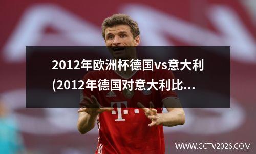 2012年欧洲杯德国vs意大利(2012年德国对意大利比分)