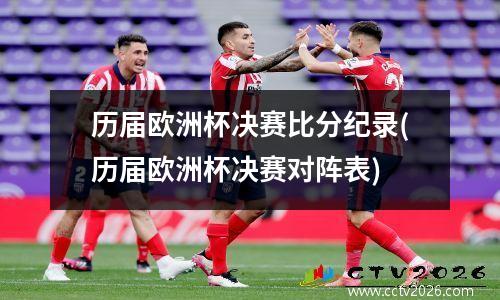 历届欧洲杯决赛比分纪录(历届欧洲杯决赛对阵表)