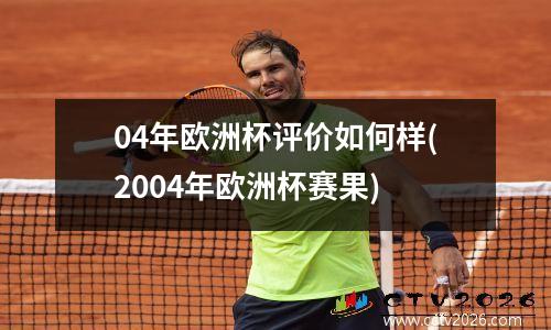 04年欧洲杯评价如何样(2004年欧洲杯赛果)