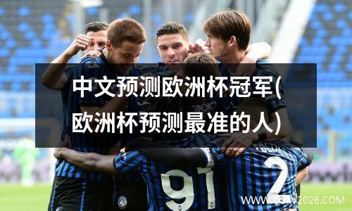 中文预测欧洲杯冠军(欧洲杯预测最准的人)