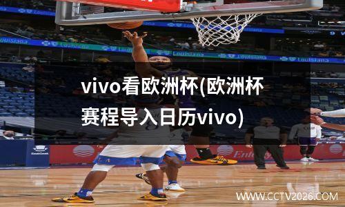 vivo看欧洲杯(欧洲杯赛程导入日历vivo)
