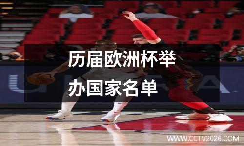 历届欧洲杯举办国家名单