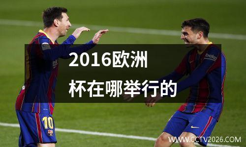 2016欧洲杯在哪举行的