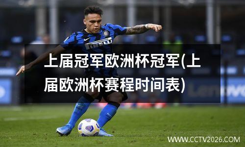 上届冠军欧洲杯冠军(上届欧洲杯赛程时间表)
