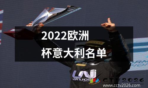 2022欧洲杯意大利名单