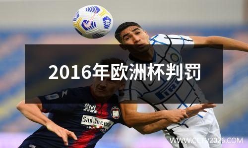 2016年欧洲杯判罚