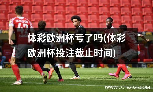 体彩欧洲杯亏了吗(体彩欧洲杯投注截止时间)