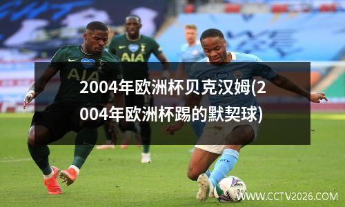 2004年欧洲杯贝克汉姆(2004年欧洲杯踢的默契球)
