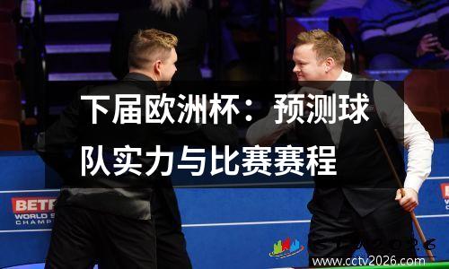 下届欧洲杯：预测球队实力与比赛赛程