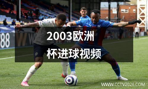 2003欧洲杯进球视频