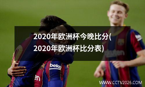 2020年欧洲杯今晚比分(2020年欧洲杯比分表)