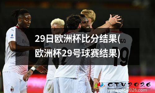 29日欧洲杯比分结果(欧洲杯29号球赛结果)