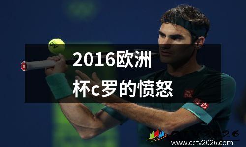 2016欧洲杯c罗的愤怒