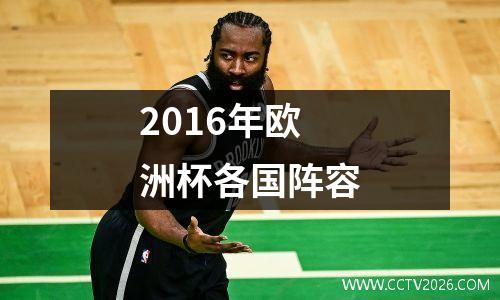 2016年欧洲杯各国阵容