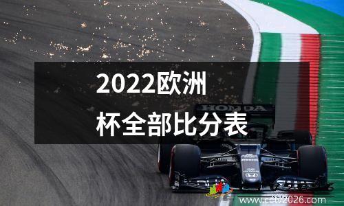2022欧洲杯全部比分表