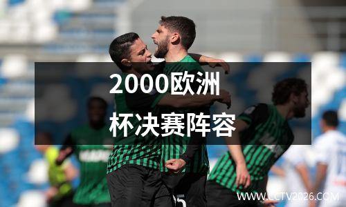 2000欧洲杯决赛阵容