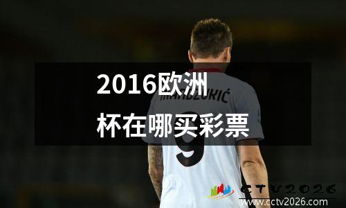 2016欧洲杯在哪买彩票