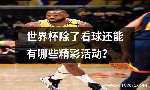 世界杯除了看球还能有哪些精彩活动？