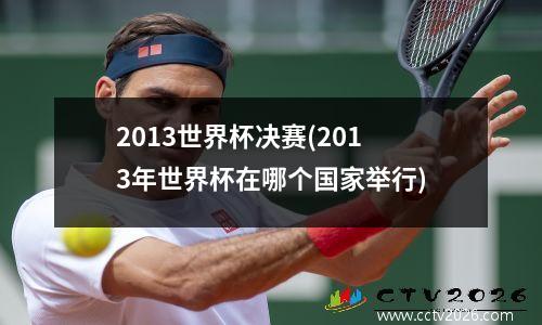 2013世界杯决赛(2013年世界杯在哪个国家举行)
