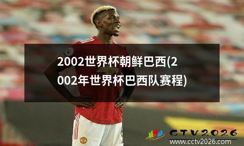 2002世界杯朝鲜巴西(2002年世界杯巴西队赛程)