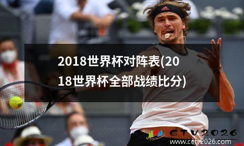 2018世界杯对阵表(2018世界杯全部战绩比分)