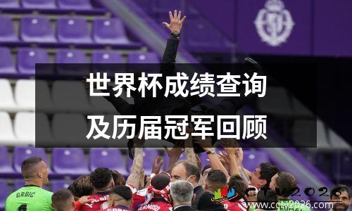 世界杯成绩查询及历届冠军回顾