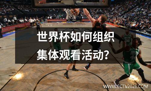 世界杯如何组织集体观看活动？